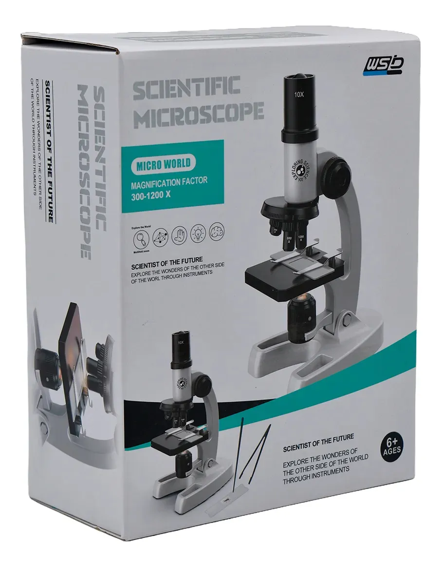 Microscopio de juguete Científico – Azul | Juegos Educativos