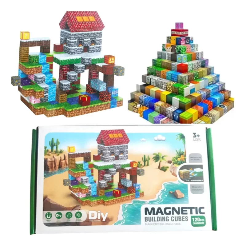 Bloques Magnéticos 120 Piezas | Creatividad & juego simbólico