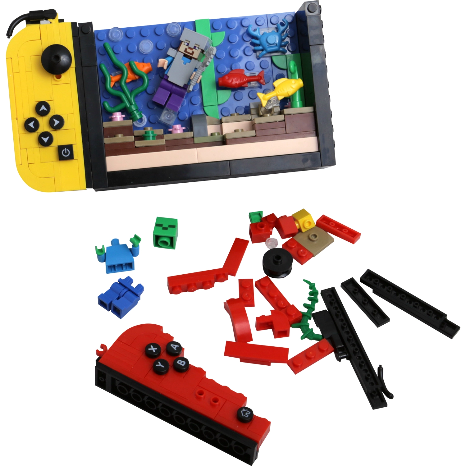 Juego de construcción Game Boy Building Blocks – caja con bloques de construcción plásticos