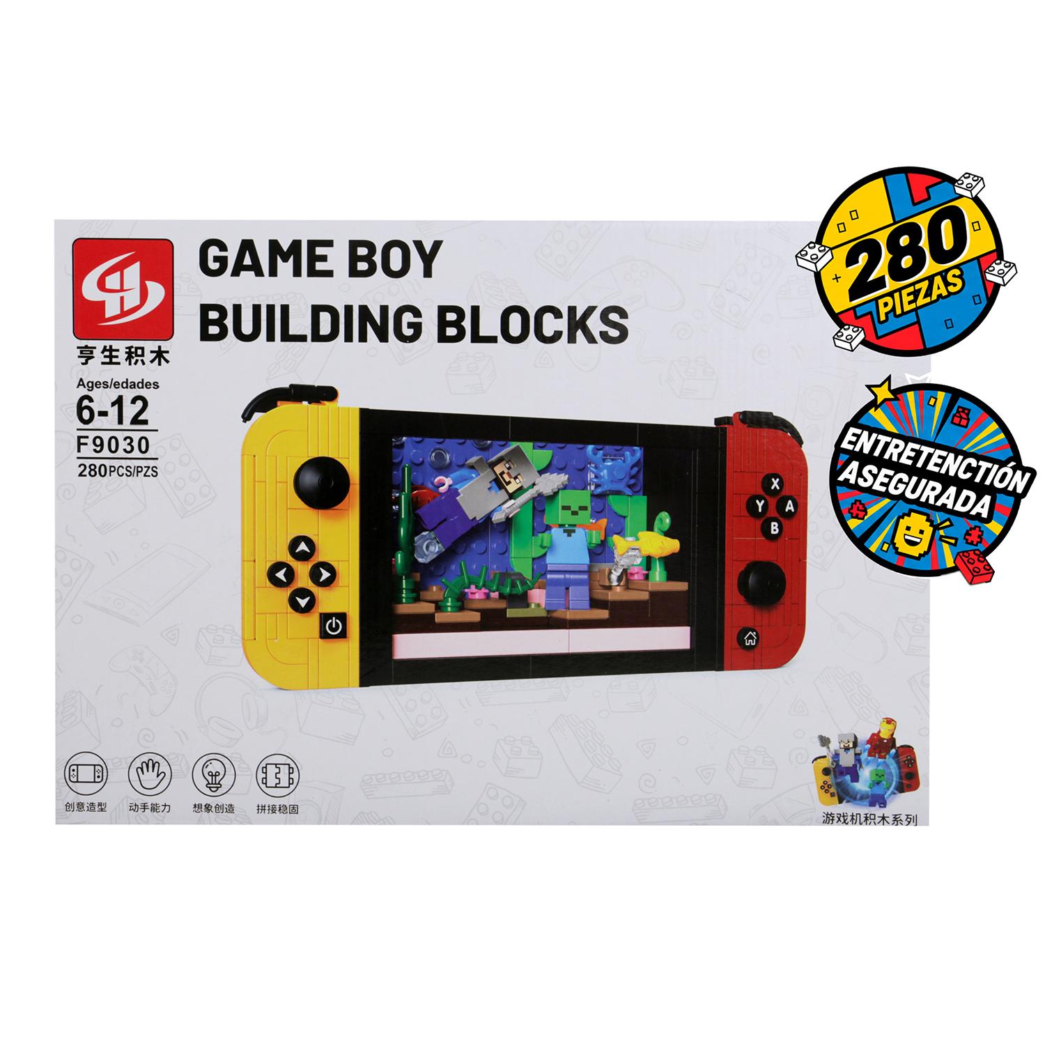 Juego de construcción Game Boy Building Blocks – caja con bloques de construcción plásticos