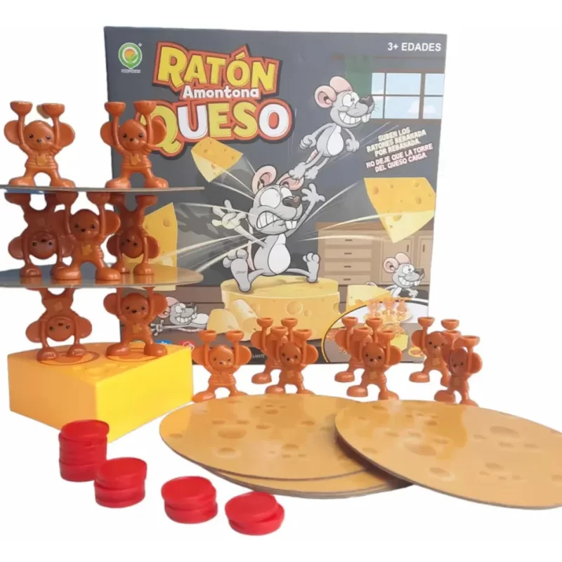 Juego de mesa Ratón amontona queso | Apilables y Equilibrio