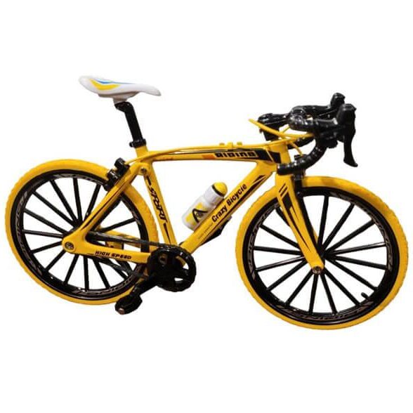 Bicicleta de colección Amarilla 1:10