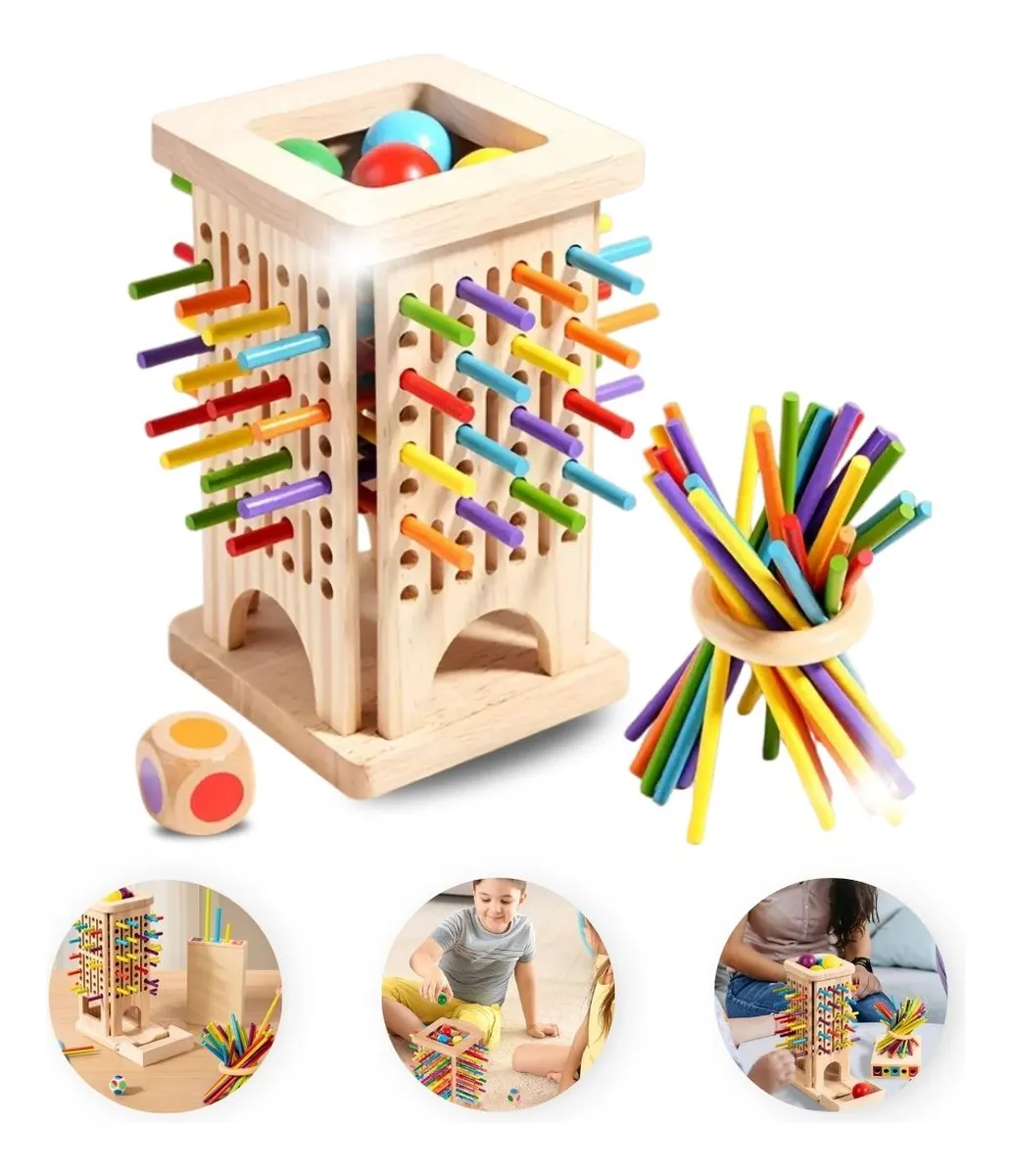 Juego De Equilibrio Madera Montessori - Imagen 2