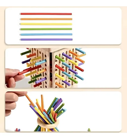 Juego De Equilibrio Madera Montessori - Imagen 3