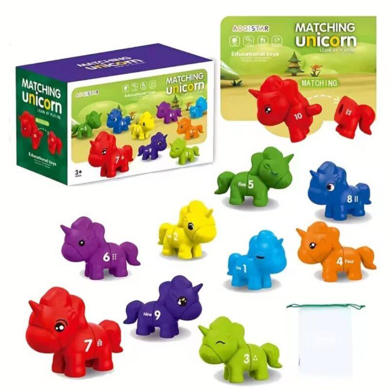 Unicornios 123 <br>Encaje