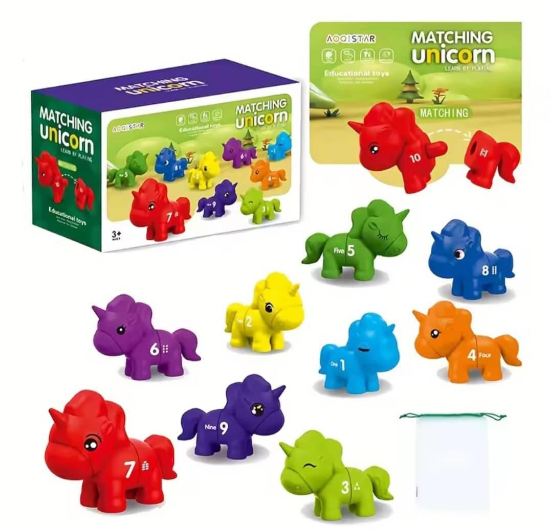 Unicornios 123 <br>Encaje