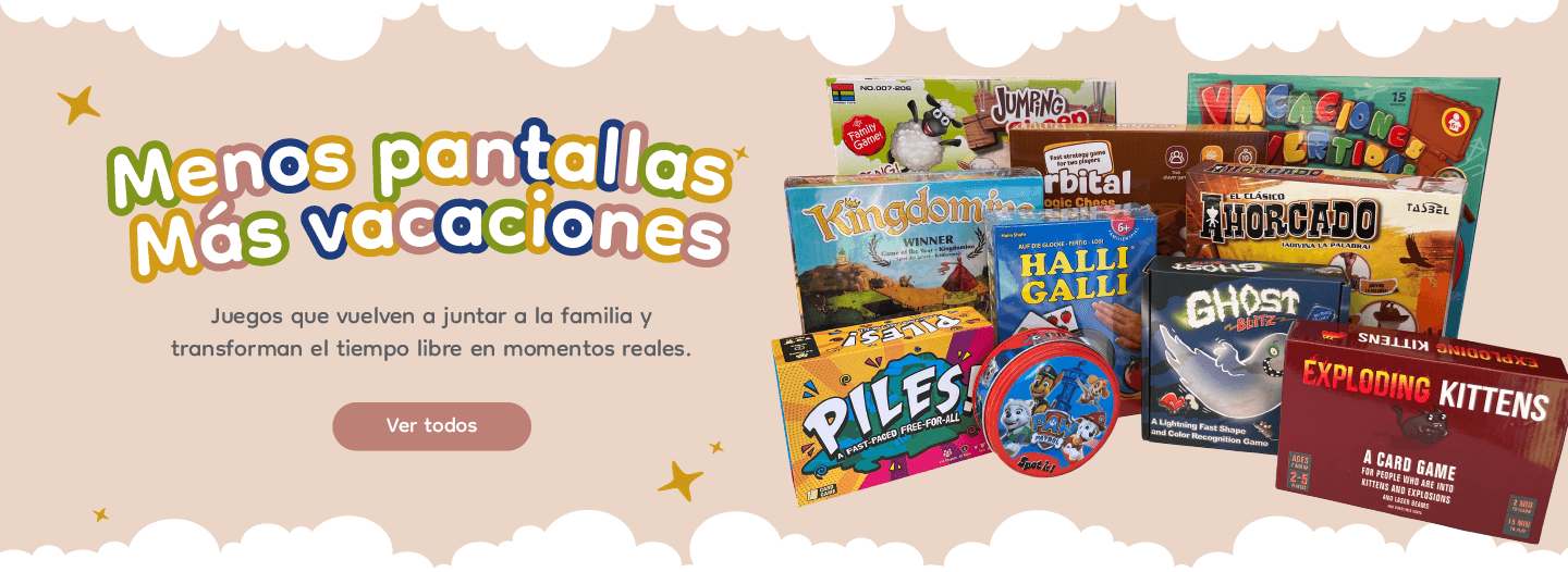 juegos de mesa, juegos familiares, vacaciones sin pantalla, conexion familiar, farito kids